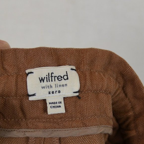 Wilfred Buttons fly Linen Blend  short size zero vacation,bike core - Picture 8 of 12